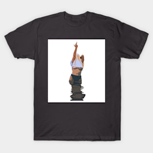 Middle Finger Feminist Art T-Shirt